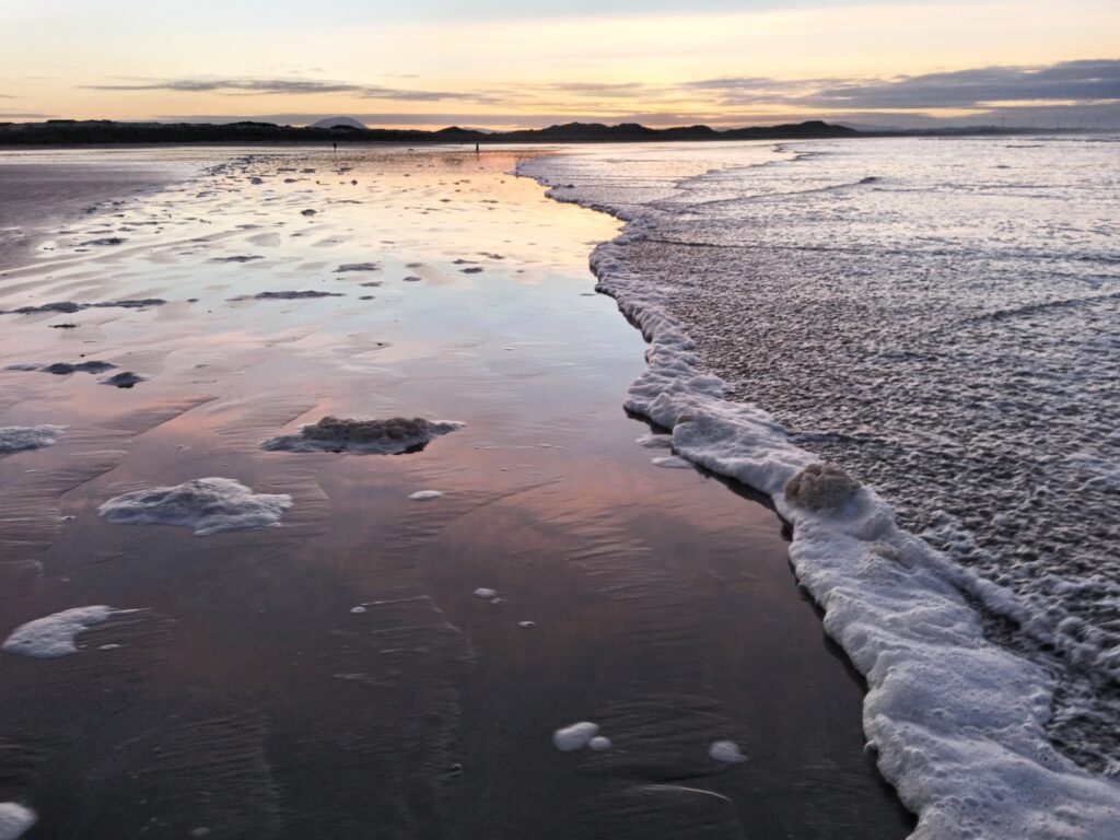 Beach sunset at Enniscrone